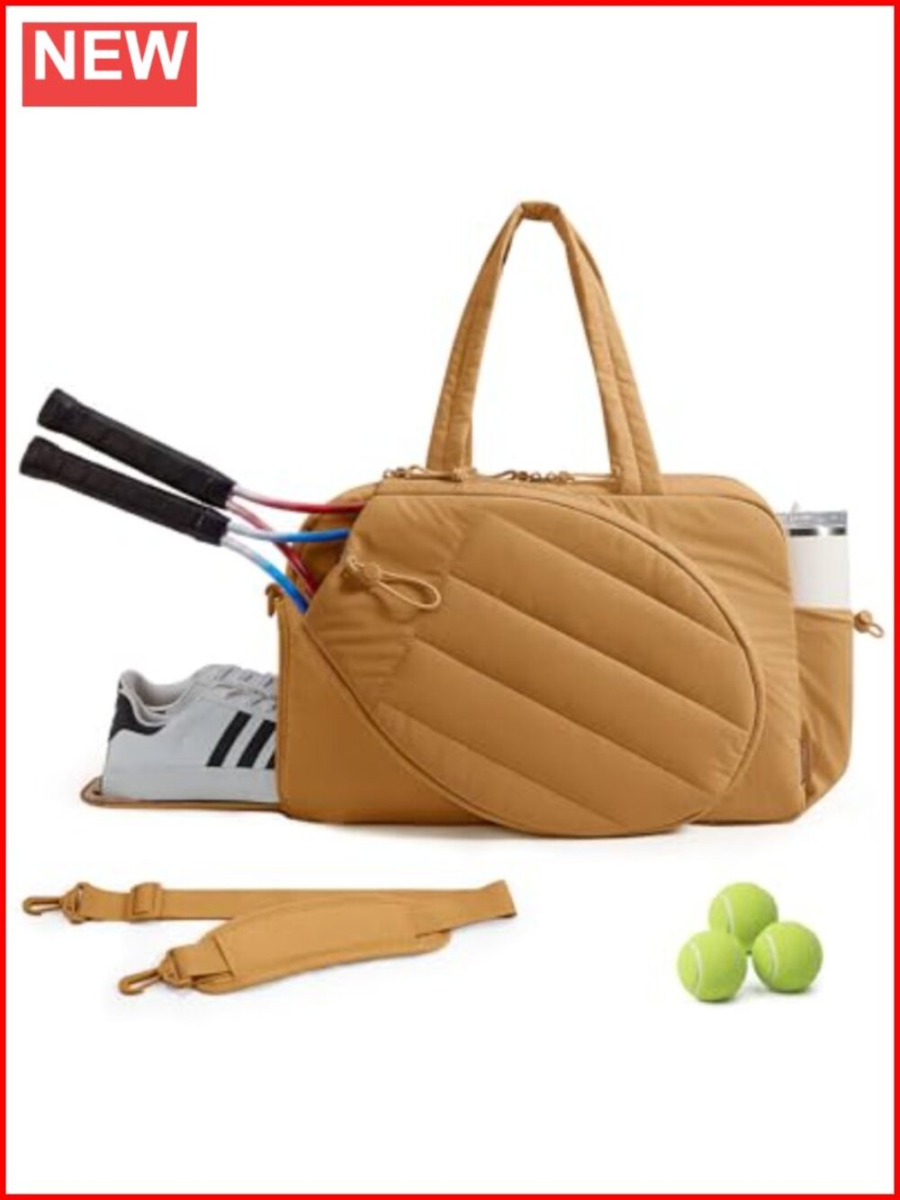 Convertible Tennis Gym Bag for Women, Pickleball Backpack Sports Duffle, Fits 2
